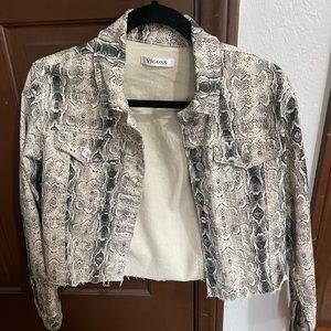 Snake skin jacket